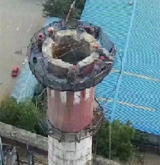 煙囪拆除作業(yè)平臺(tái)如何正確搭設(shè)使用